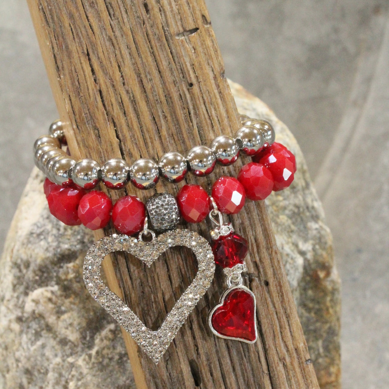 The Primitive Peddler - In Love with You Charm'd Bracelet Set