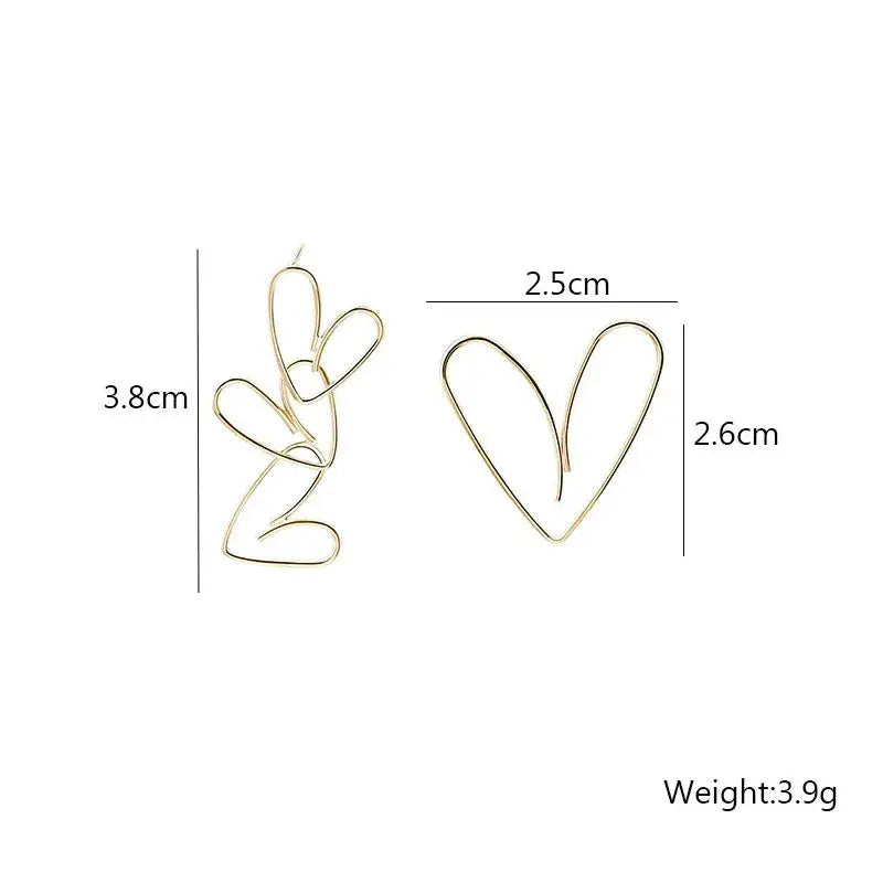 Mix-Match Heart Earrings