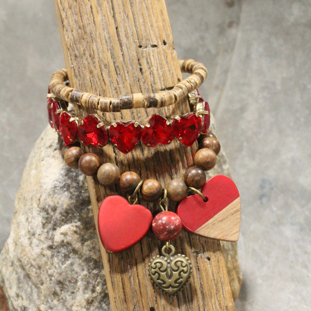 The Primitive Peddler - Head Over Heels For You Charm'd Bracelet Set