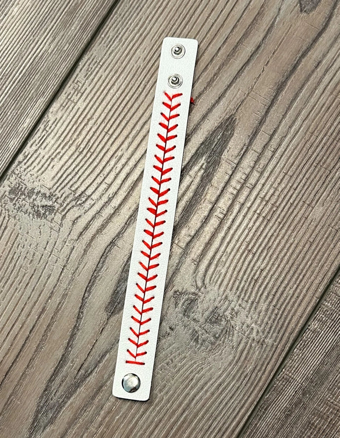 Adjustable Baseball Stitches Bracelets
