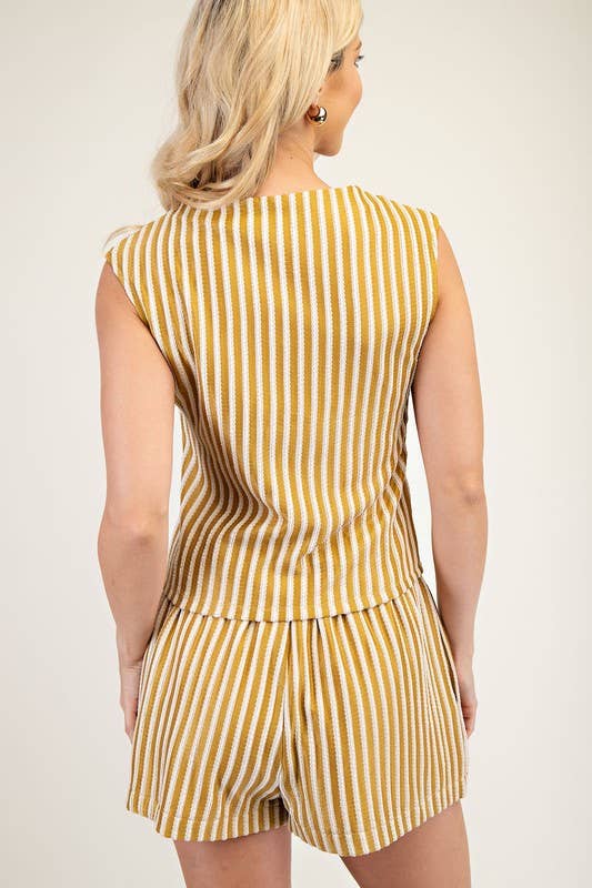 Sleeveless Mock Neck Knit Top
