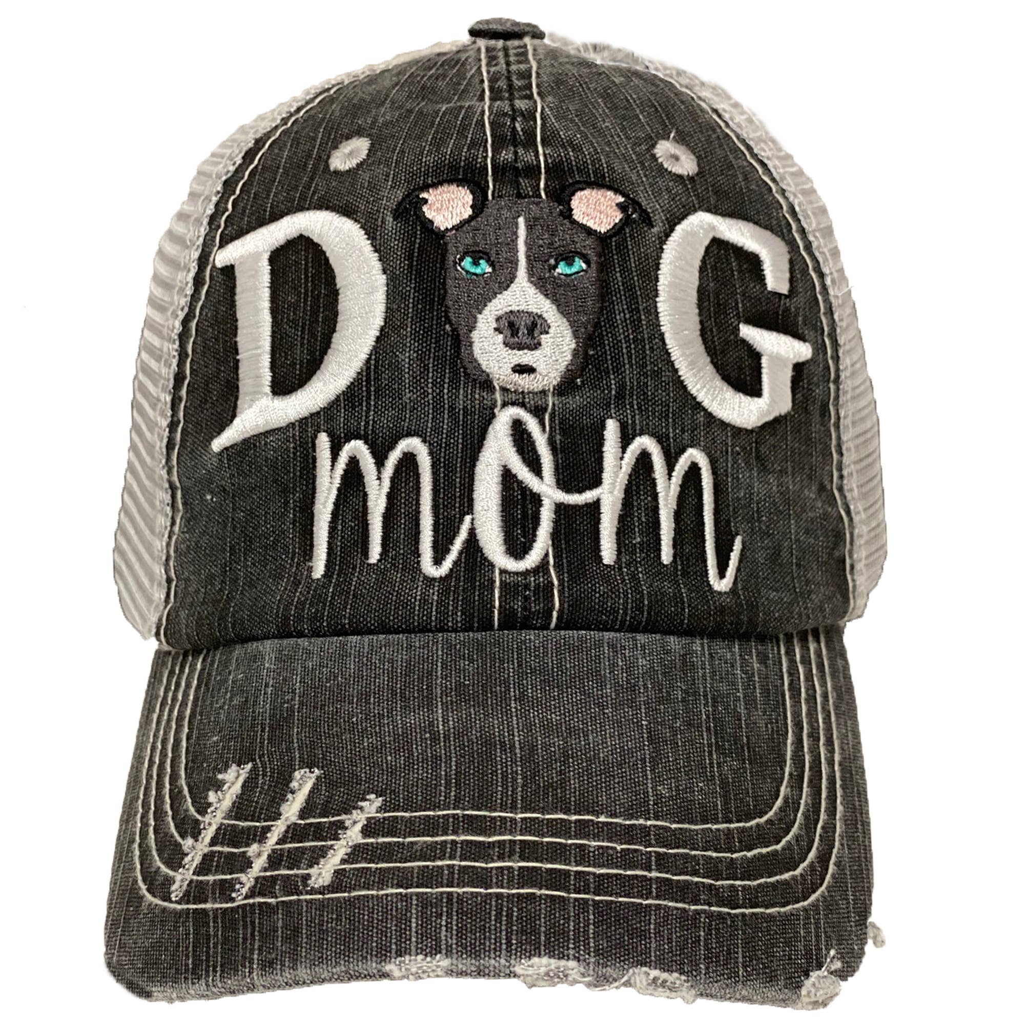 Dog Mom Women's Baseball Hats- 8 Breeds Embroidered