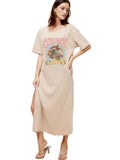 Graphic Thermal Maxi Dress
