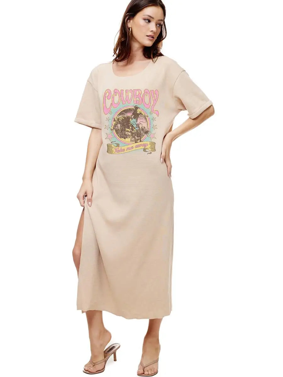 Graphic Thermal Maxi Dress