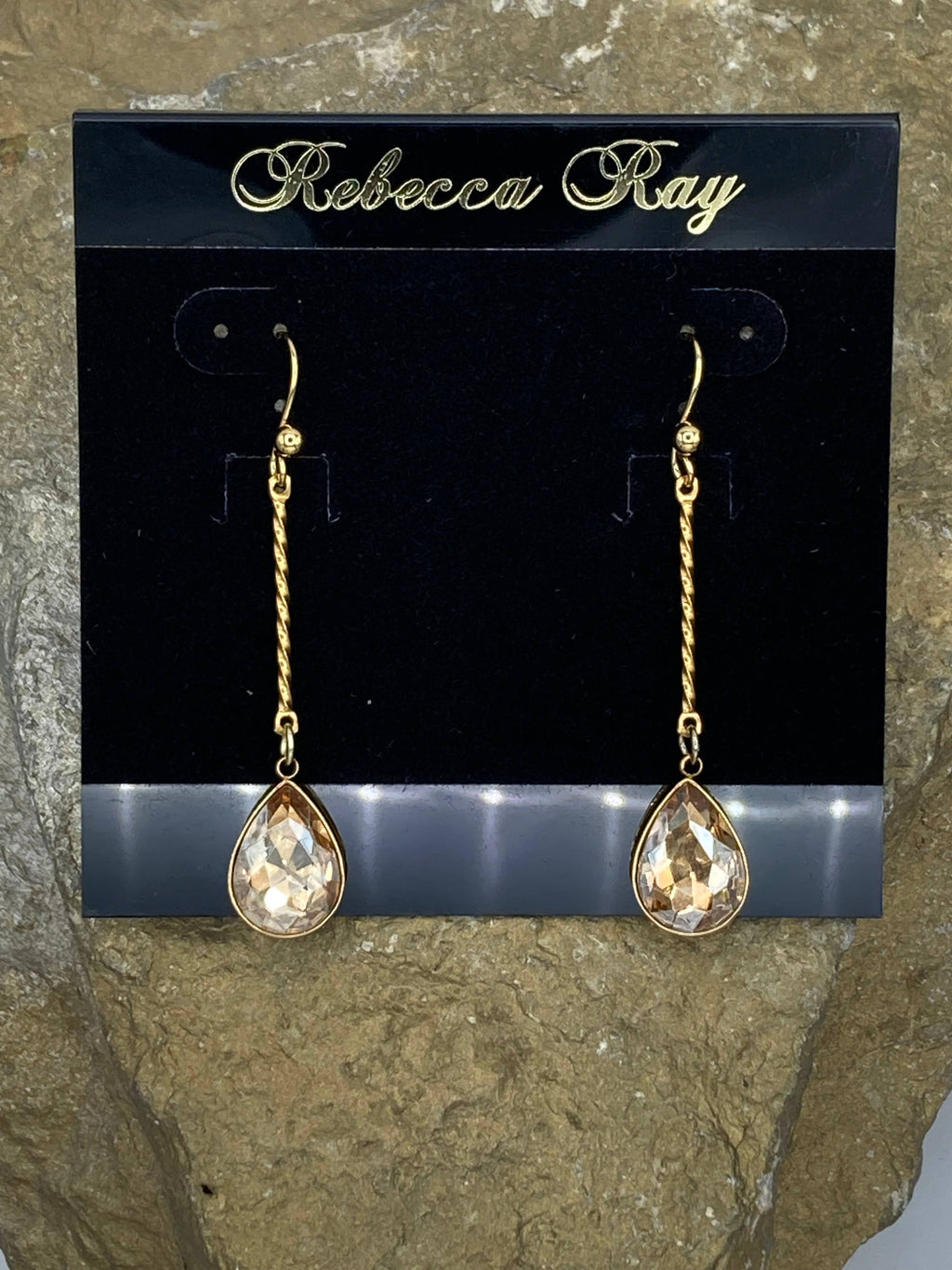Twisted Crystal Earring drop