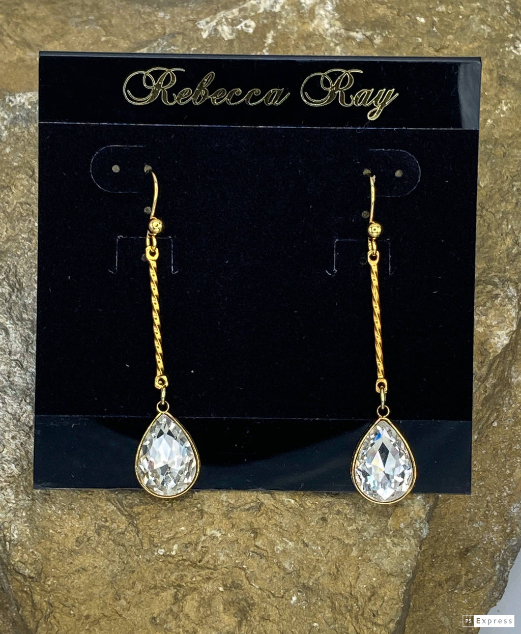 Twisted Crystal Earring drop