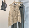 Women's Bohemian Sleeveless Crochet Knit Top