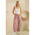 Paisley Printed Denim Pants - Veveret