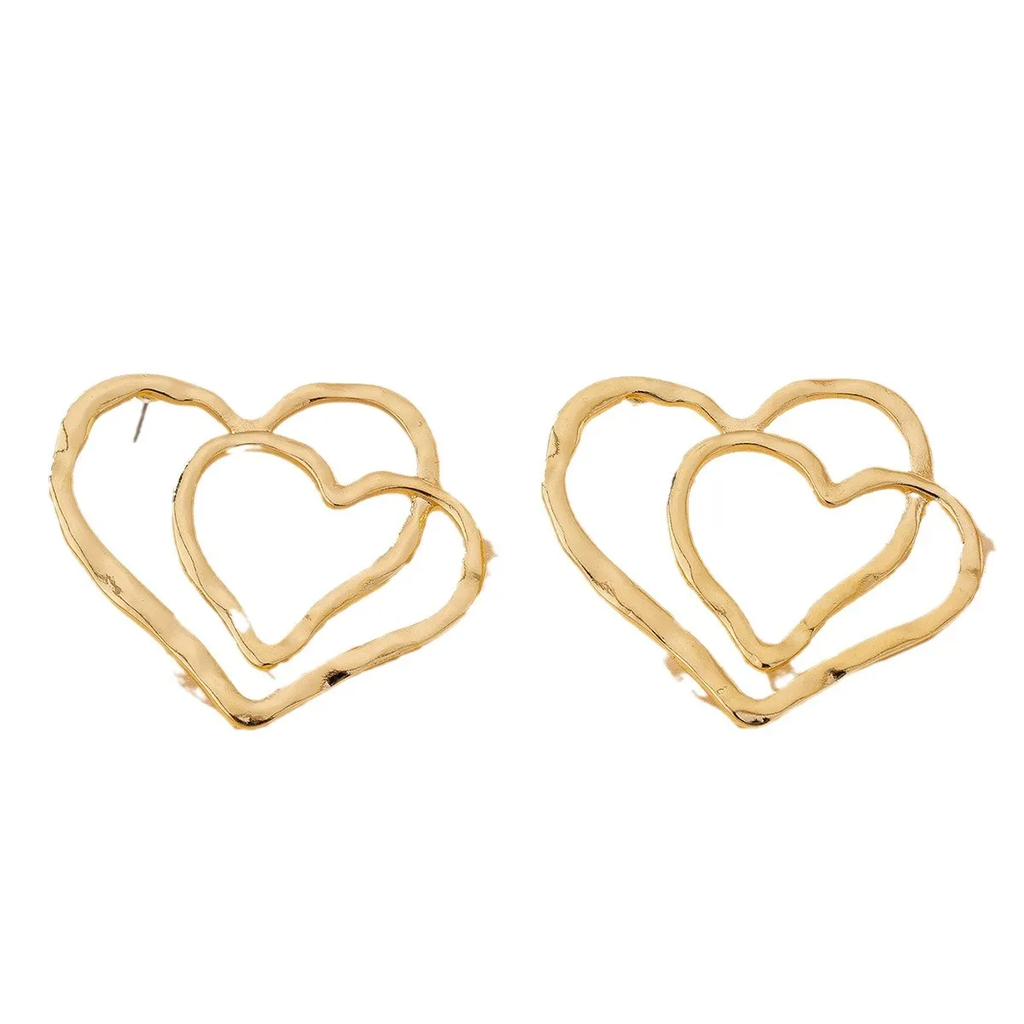 Infinity Double Heart Earrings
