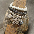 The Primitive Peddler - Snowflakes Falling Classy Bracelet Set
