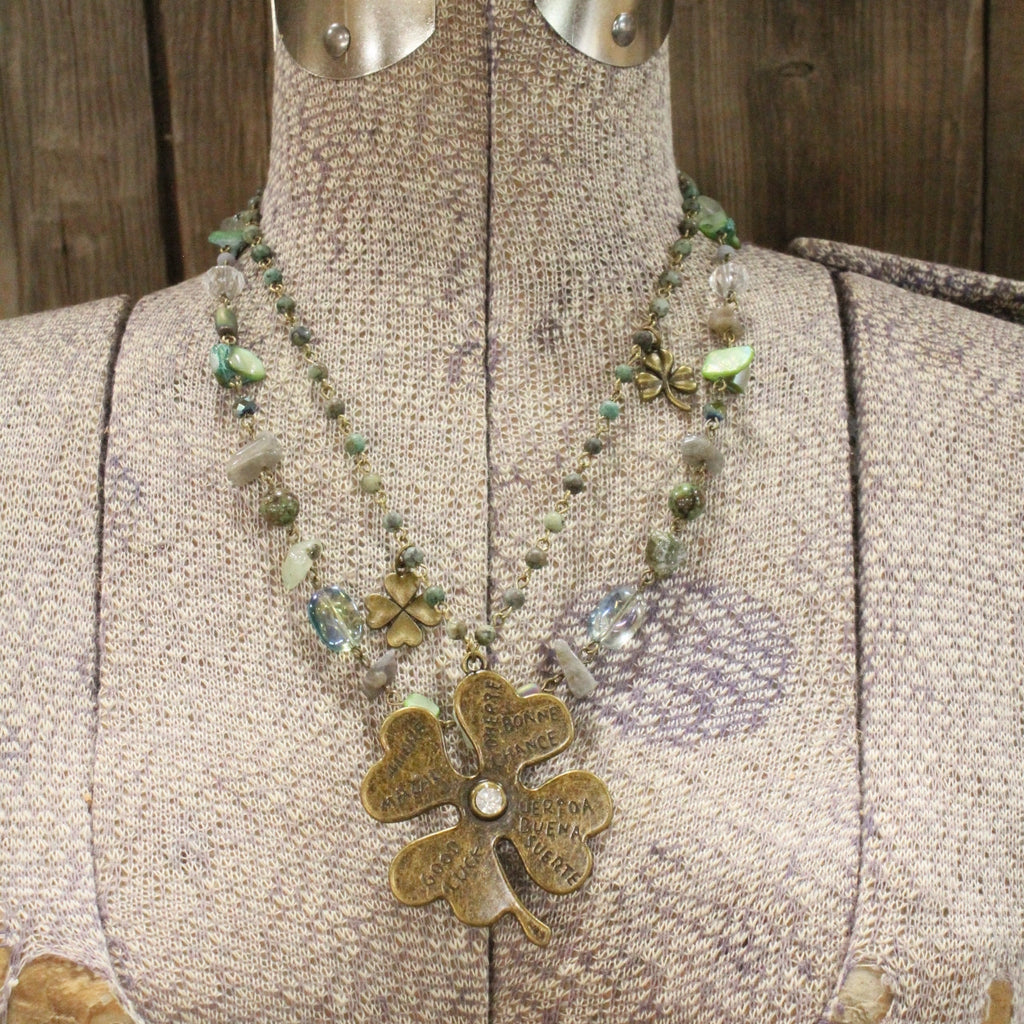 The Primitive Peddler - A Bit of Good Luck Layered Necklace