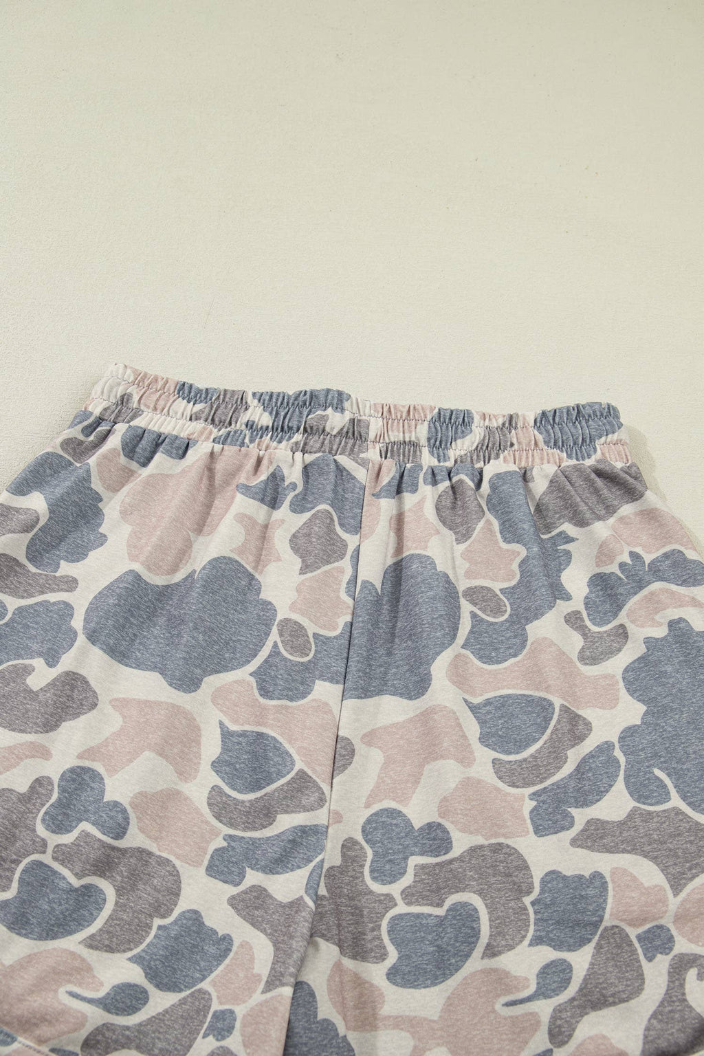 Camouflage Short Sleeve Top and Shorts Lounge Set (S-4X)