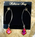 Silver Linear Crystal Chandelier Earring Drop