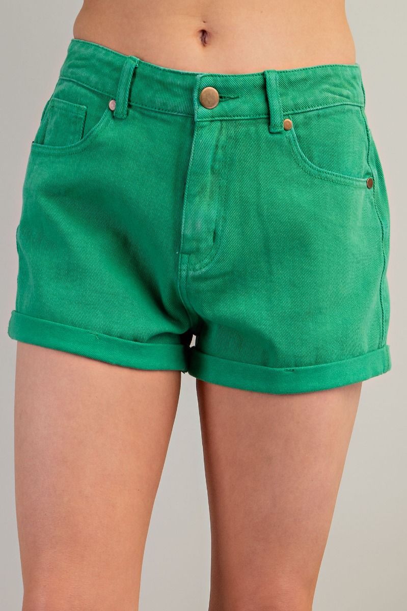 Easel - SOLID TWILL SHORTS