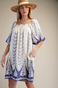 Easel - Lilac Blue Dress