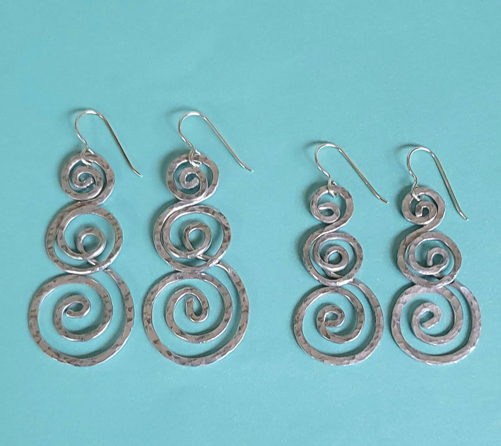 Triple Swirl Earrings