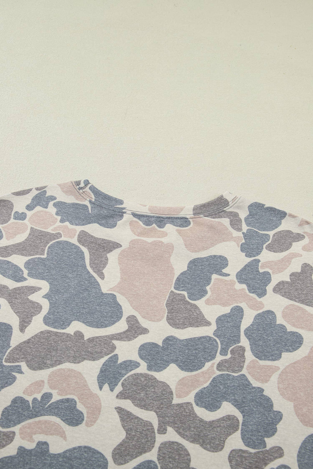 Camouflage Short Sleeve Top and Shorts Lounge Set (S-4X)