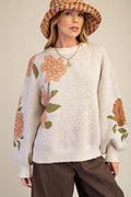 Easel - Floral Pattern Sweater