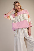 Easel - PRINT WASHED BOXY TOP