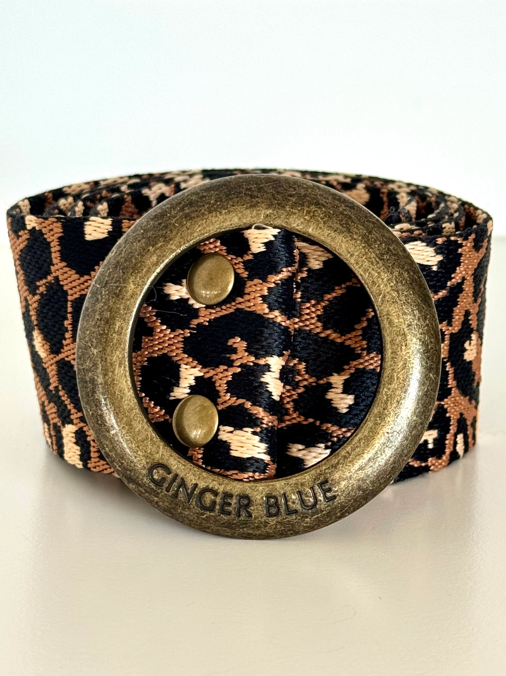 Ginger Blue - Wild Cheetah Belt