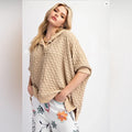 Easel - Puff Textured Poly Hacci Hoodie Pullover