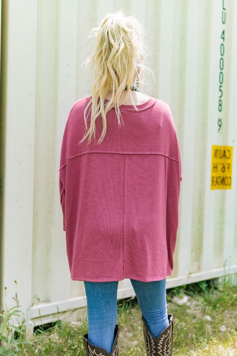 Dear Scarlett - Long Sleeve Pocket Tee