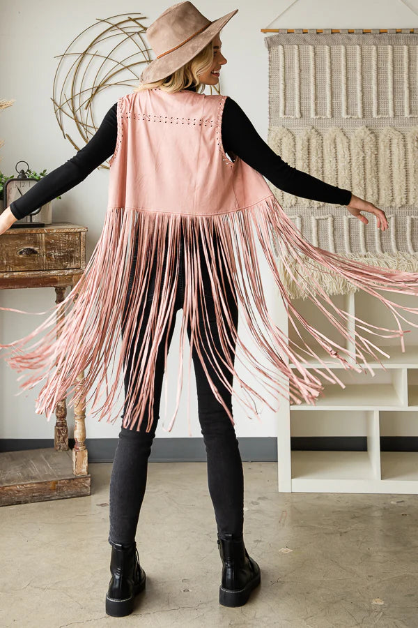 Oli & Hali - Long Fringe Vest