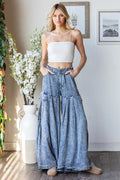 Oli & Hali - Pleated Detail Wide Leg Tencel Pants