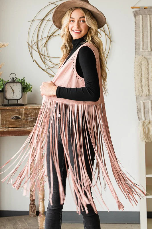 Oli & Hali - Long Fringe Vest