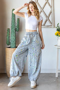 Oli & Hali - Splashes Elastic Waist Cargo Jeans