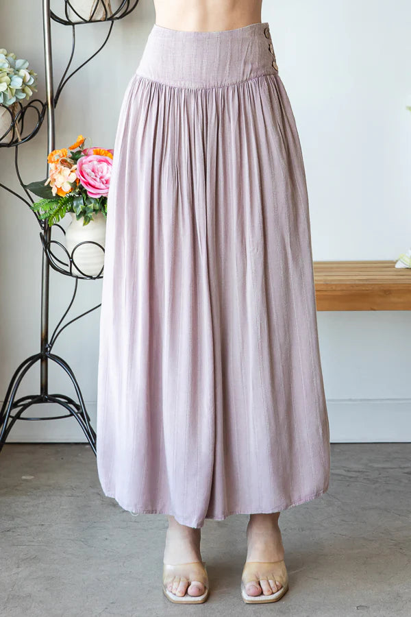 Oli & Hali - Washed Square Neck Crop Tank and Skirt Set
