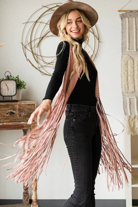 Oli & Hali - Long Fringe Vest