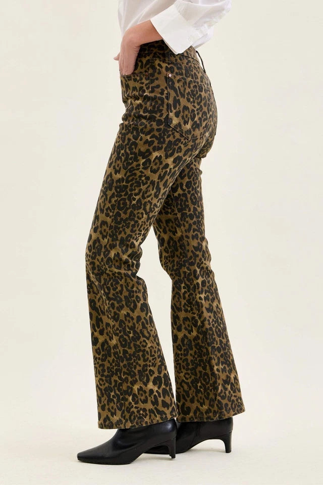 Judy Blue - High Waisted Bootcut Leopard Print Jean