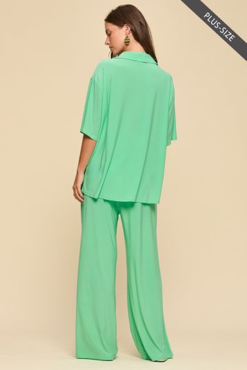 Dear Scarlett - Aqua Oceantide Pant Set