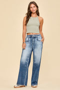 Dear Scarlett - "Denim" Wide Leg Pants